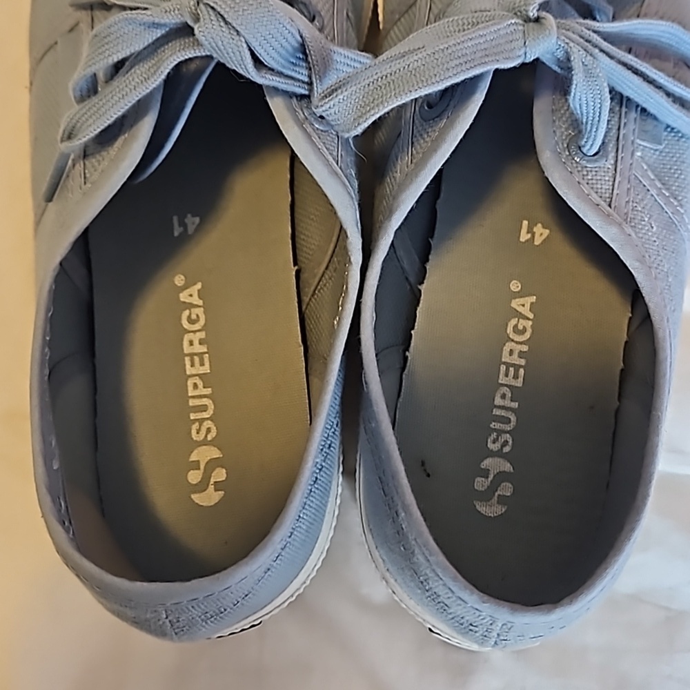 Superga Light Blue Sneakers Women's Size 9.5 - Picture 3 of 7